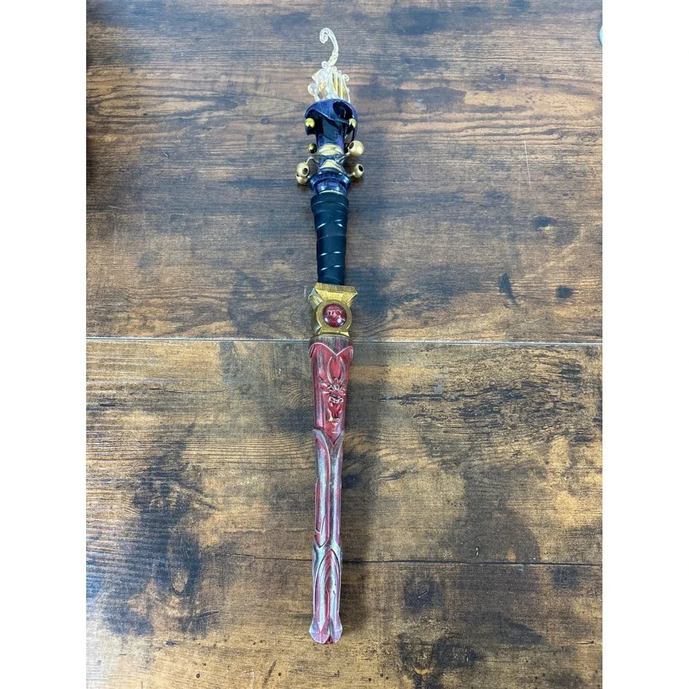 New Kingdoms 2007 Dragon Harp Fantasy Toy Wand Prop FP0115BA-1976 Red Gold